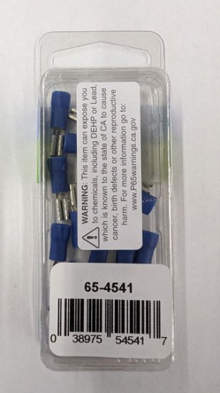 Quick Connect Female Insulated 16-14Awg 0.110" (15Pk) Blue Vinyl