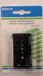 2 "AA" Battery Holder (Solder Lug)