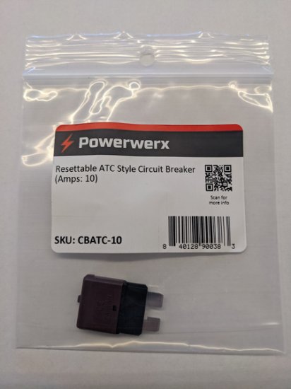 10A Resettable ATC Style Circuit Breaker, Type III