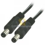 Size M 5.5/2.1mm Coaxial DC Power Cable 6' Male to Female 24Awg
