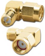90° SMA Adapter RP-SMA Jack to RP-SMA Plug (Gold)