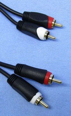 3Ft Gold Dual RCA Cable