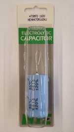 470uf 160V Axial Lead Electrolytic Capacitor