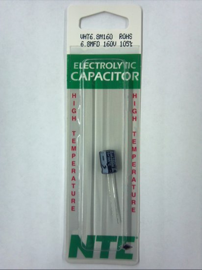 6.8uf 160V 105°C Radial Lead Electrolytic Capacitor