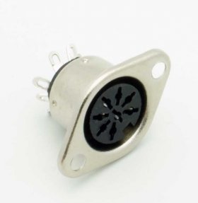 8Pin Din Jack Chassis Mount (270° Contact Pattern)