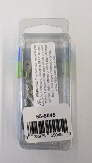 Quick Connect Male Non-Insulated 16-14Awg 0.250" (15Pk)