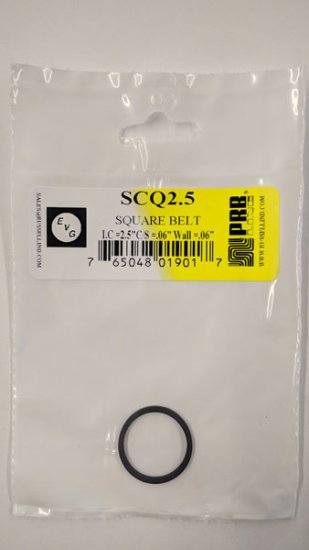 SCQ2.5 Square Belt 2.5\" IC, .06\" CS, .06\" Wall Thickness