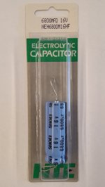 6,800uf 16V Axial Lead Electrolytic Capacitor
