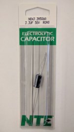 3.3uf 50V Axial Lead Electrolytic Capacitor