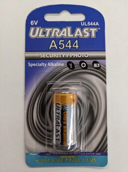 A544 UltraLast 6V Alkaline Cylindrical Cell Battery