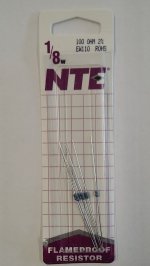 100 Ohm, 1/8W, 2% Metal Film Flameproof Resistor (6Pk)