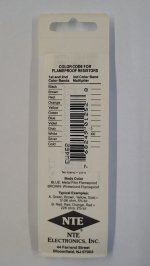 620K Ohm, 1/8W, 2% Metal Film Flameproof Resistor (6Pk)