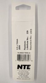 0.375 Amp (2AG) 4.5x15mm Fuse (5Pk) Slow Blow