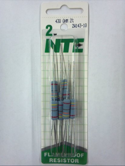 430 Ohm 2 Watt Metal Oxide Film Resistor (10Pk) 2% Tolerance