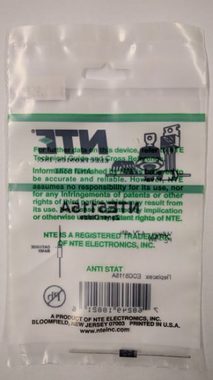 NTE5115A Zener Diode 4.7V 5W Axial Leaded