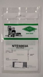 NTE5003A Zener Diode 2.8V 1/2W, DO35