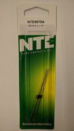 NTE5075A Zener Diode 16.0V 1W, DO-41/DO-15 (2Pk)