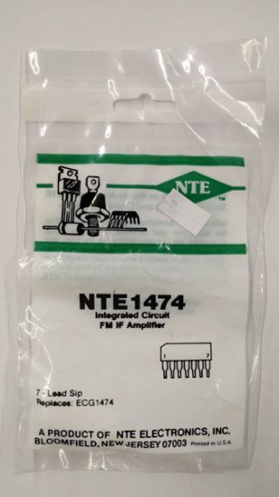 NTE1474 IC, FM IF Amp, 7-Lead SIP