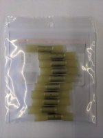 Heat Shrink Adhesive Butt Splice Connector Yellow 12-10 Awg 10Pk