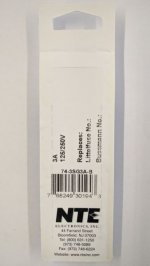 3 Amp Micro Cartridge Fuse (5Pk) Slow Blow 3.6x10mm