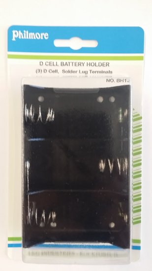 3 "D" Battery Holder (Solder Lug)