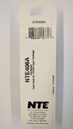 NTE406A Heat Sink for TO-220 Type Package (2Pk)