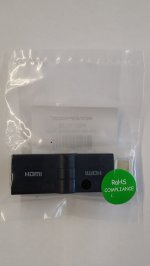 HDMI® Port Saver Adapter (Male to Female) - Swiveling Type