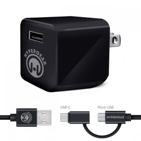 HyperGear Rapid Wall Kit™ - Charger & Hybrid Cable