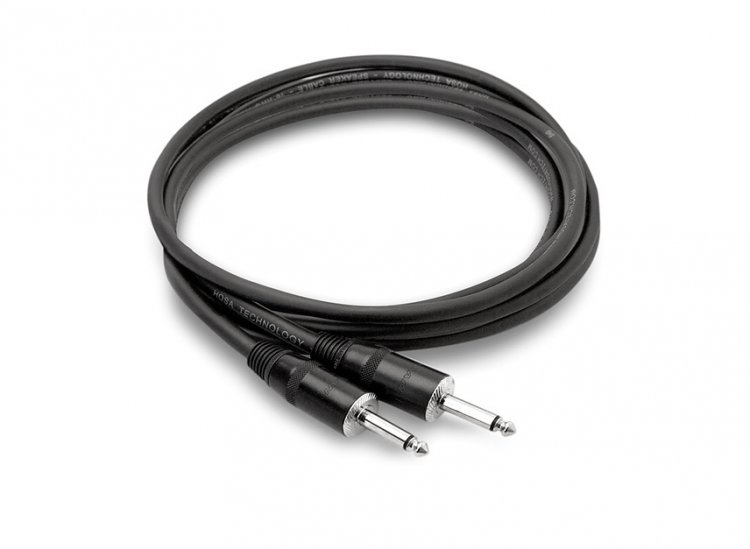 10Ft Pro Speaker Cable REAN 1/4 in TS to Same 14Awg