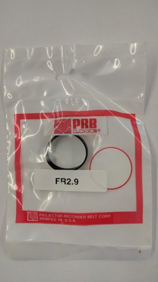 FR2.9 Flat Rubber Belt 2.9\" IC, 0.25\" CS, 0.031\" Wall Thickness