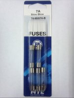7 Amp (MDL) Glass Fuse (5Pk) Slow Blow 6x30mm