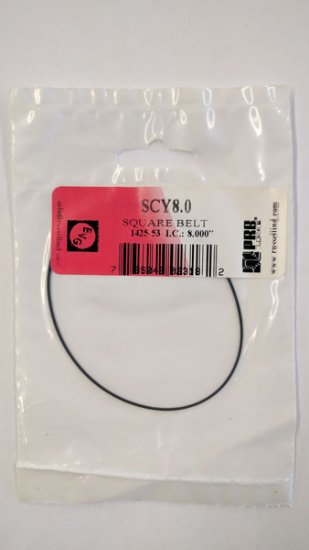 SCY8.0 Square Belt 8.0\" IC, .031\" CS, .031\" Wall Thickness