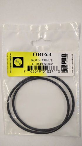 OB16.4 Round Rubber Belt 16.4" IC, .103" Cross Section