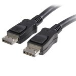10Ft DisplayPort 1.2 Cable with Latches M/M – DisplayPort 4k
