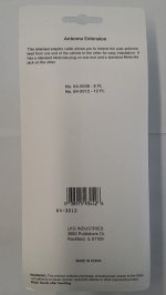 12Ft Motorola Plug to Jack RG-58/U 50-Ohm Coax Cable (Black)