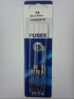 3 Amp (MDL) Glass Fuse (5Pk) Slow Blow 6x30mm