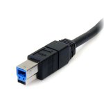 3Ft Black SuperSpeed USB 3.0 Cable A to B - M/M