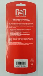 10Ft Stereo Interconnect Cable 3.5mm TRS to 1/4in TRS