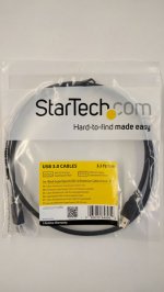 1m Black SuperSpeed USB 3.0 Extension Cable A to A - M/F