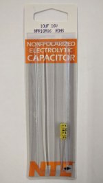 10uf 16V Non-Polar Radial Lead Electrolytic Capacitor