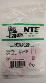NTE5466 SCR, 600V 10A, TO-220