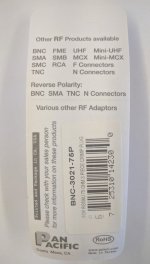 BNC Plug 3-Piece Crimp RG-59/U 75-ohm