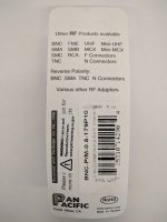 0.50mm Bore Male Captive Pin For BNC Connector RG-179 (10Pk)