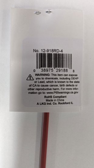 1/8" Red 48" Thin Wall 2:1 Polyolefin Heat Shrink Tubing