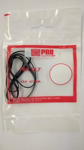FRX18.7 Flat Rubber Belt 18.7" IC, .12" CS, .032" Wall Thickness