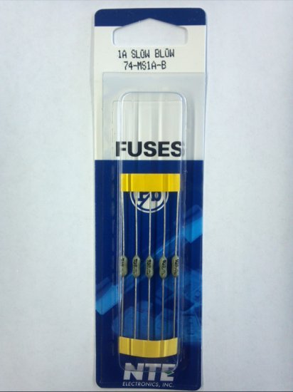 1A Slow Blow Pico/Micro Fuse (5Pk) 2.4x7mm