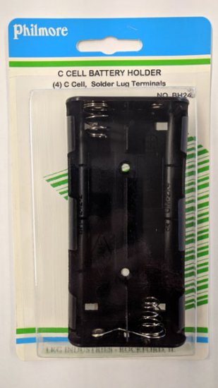 4 "C" Battery Holder (Solder Lug)