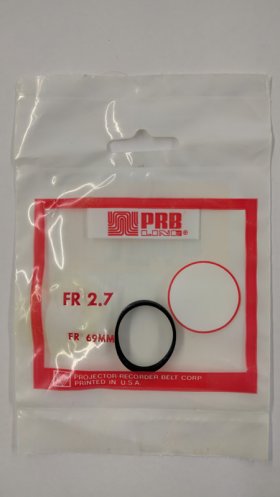 FR2.7 Flat Rubber Belt 2.7" IC, 0.187" CS, 0.04" Wall Thickness