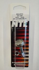 50K Linear Taper Pot 0.2W (16mm) Combo Lug 30mm Shaft