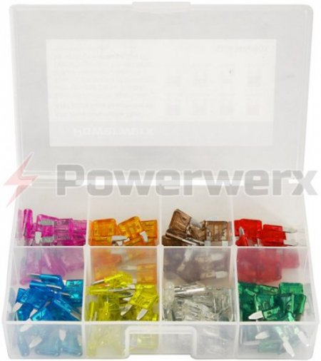 100 Piece Automotive Mini/ATM Blade Fuse Assortment Kit